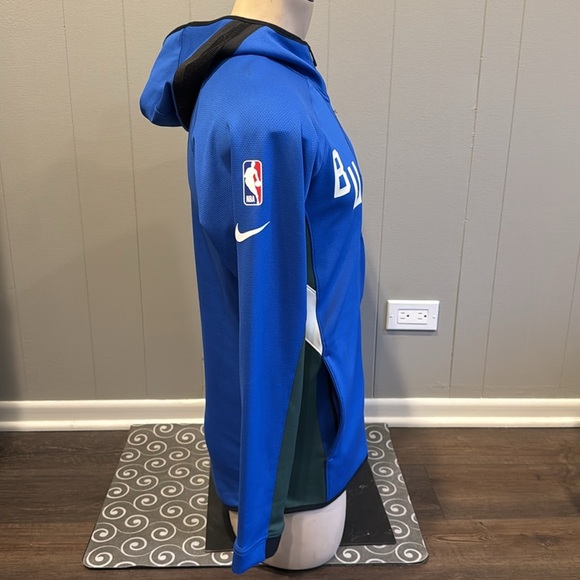 Z Men's Small Milwaukee Bucks Nike Royal/Hunter Green 2019/20 Earned Edition - Picture 4 of 10